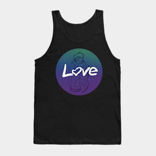 Love Cute Hug Gradient Tank Top